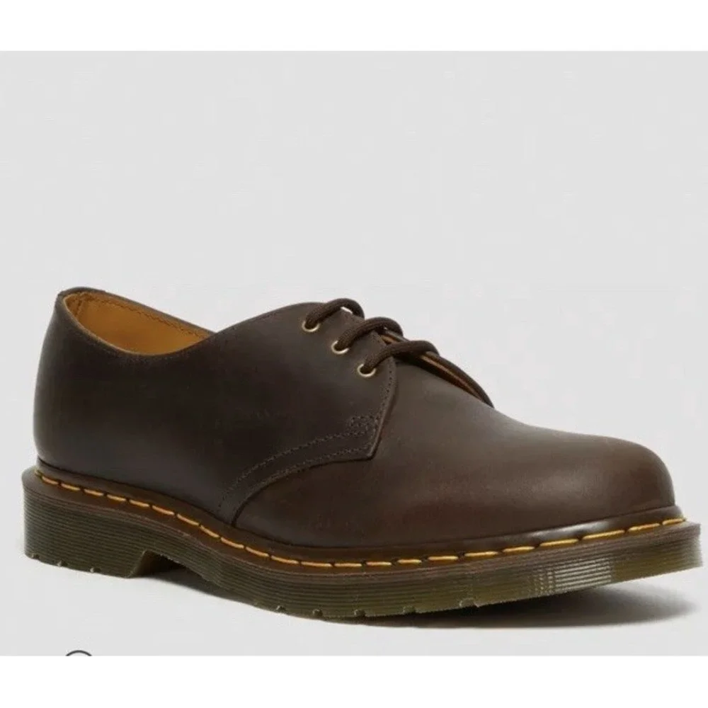 New Dr. Martens 1461 Crazy Horse Women 10 Men 9 Leather Oxford Shoes Brown $160